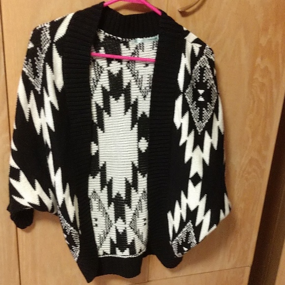 Maurices Sweaters - Black and white tribal sweater